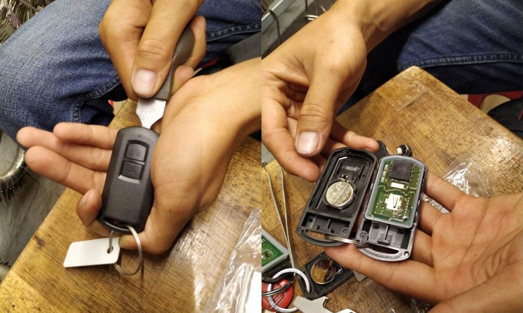 nhận thay pin chìa khóa xe AB